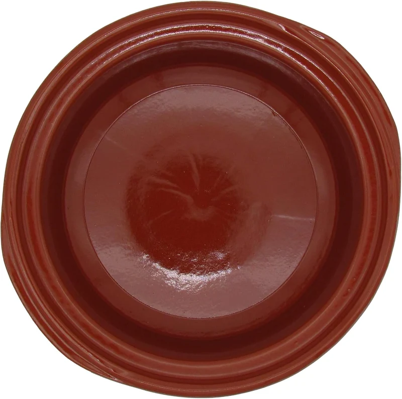 Ton-Cocotte mit Deckel 1,5 – 4,5 Liter - 4er Set – Glasierte Schmortopfe für Ceran, Gas, Ofen & Gril