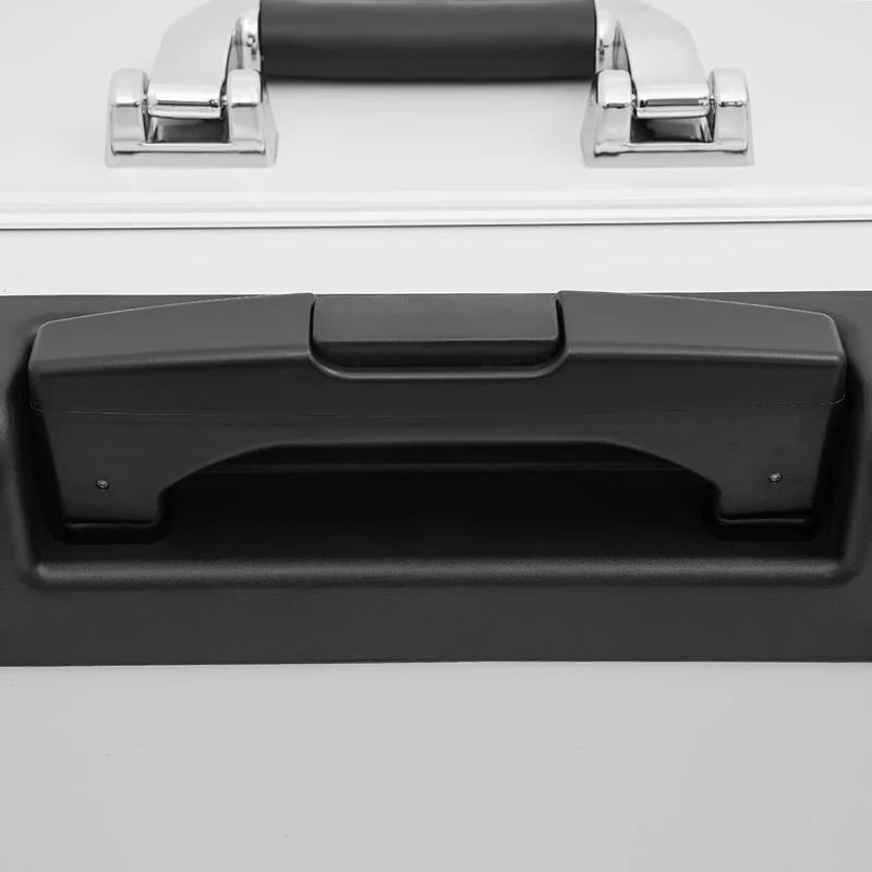 Pilotenkoffer 48,5×23×39 cmRollbarer Aktenkoffer mit Teleskopstange Rollen & Kombinationsschloss Sic