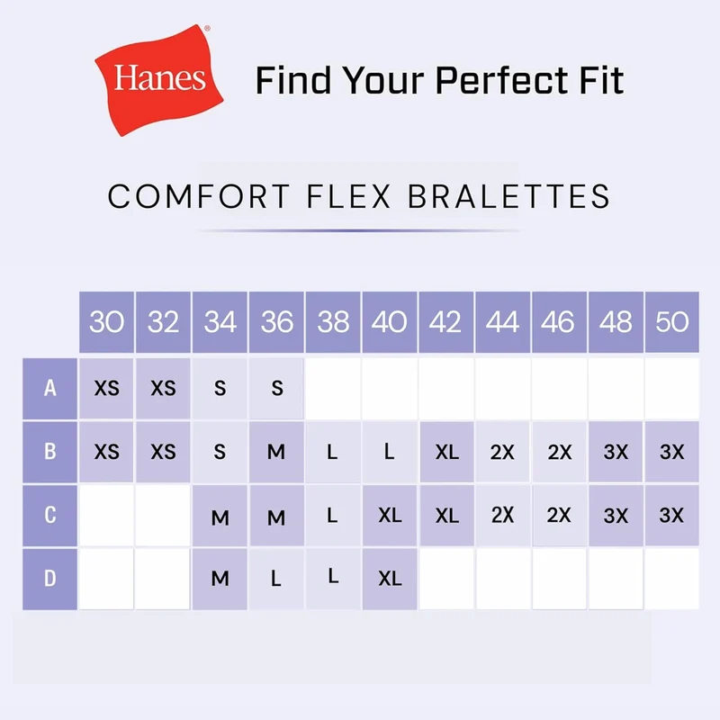 Hanes Damen BH (3er Pack) M Schwarz/Gewürzfeige/Terra Rot, M Schwarz/Gewürzfeige/Terra Rot