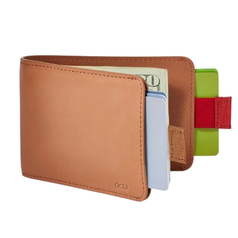 Distil Union Wally | Slim Bifold Wallets for Men - Minimalistische Bifold Wallets mit Geldklammer Br