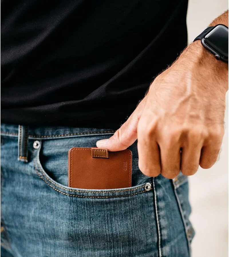 Distil Union Wally | Slim Bifold Wallets for Men - Minimalistische Bifold Wallets mit Geldklammer Br