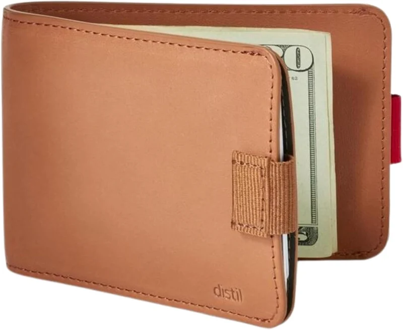 Distil Union Wally | Slim Bifold Wallets for Men - Minimalistische Bifold Wallets mit Geldklammer Br
