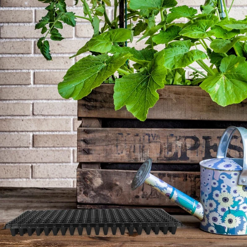 Yardwe 10 Stück Keimlinge Starter Saatschale Pflanzensamen Anzuchtschalen 200 Zellen Aussaat-Töpfe f
