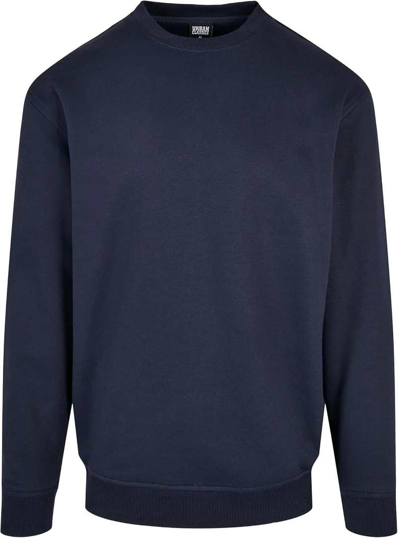 Urban Classics Herren Basic Pullover Crewneck Sweatshirt, verfügbar in 6 Farben, einfarbig, mit Rund