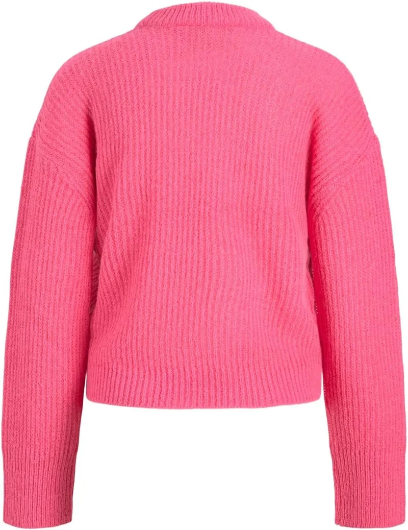 JJXX Damen Jxember Ls Fluffy Crew Neck Knit Noos Pullover XS Carmine Rose, XS Carmine Rose