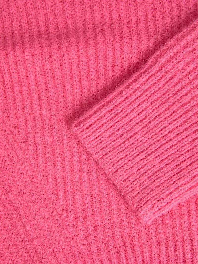 JJXX Damen Jxember Ls Fluffy Crew Neck Knit Noos Pullover XS Carmine Rose, XS Carmine Rose