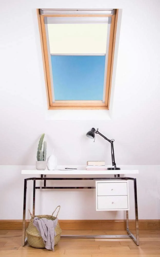 Bloc Skylight Rollo 6 (78/118) für Fakro Dachfenster Blockout, weiss 6(78/118) Fakro Weiss, 6(78/118