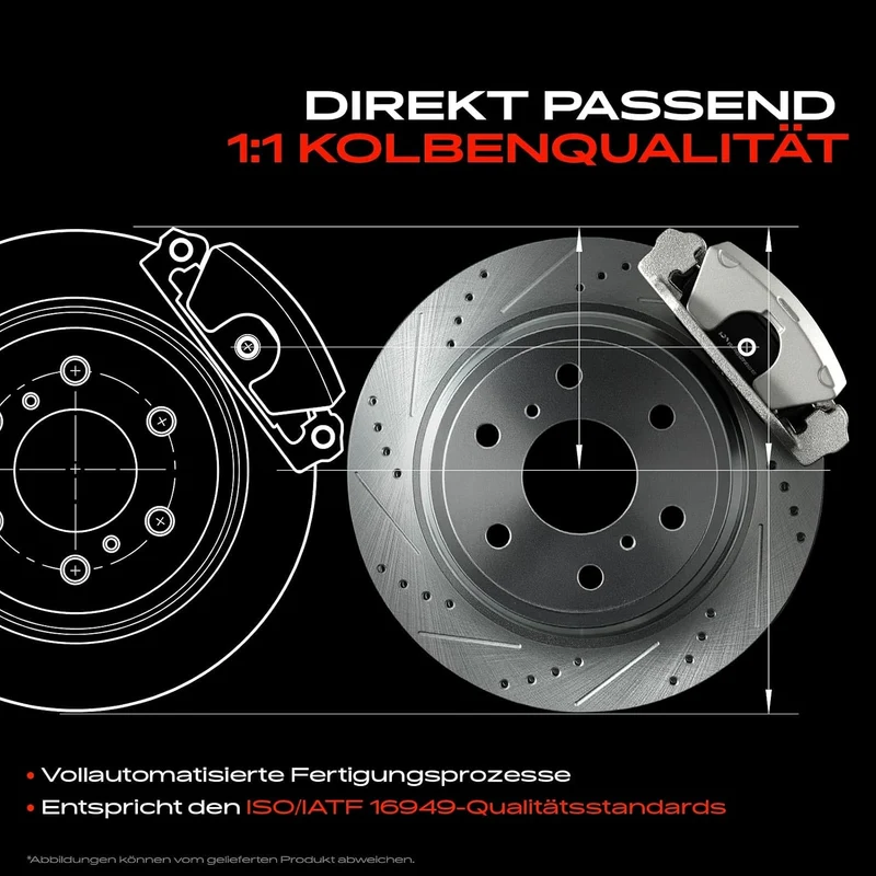 Frankberg 2x Bremssattel Bremszange Vorne Links Rechts Kompatibel mit Sprinter 3,5-T 3-T 4,6-T 906 C