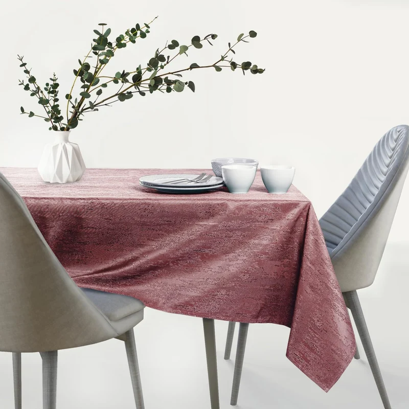 AmeliaHome Tischdecke oval 120x160 cm Tischtuch Tafeldecke Fleckschutz Lotuseffekt Abwaschbar Wasser