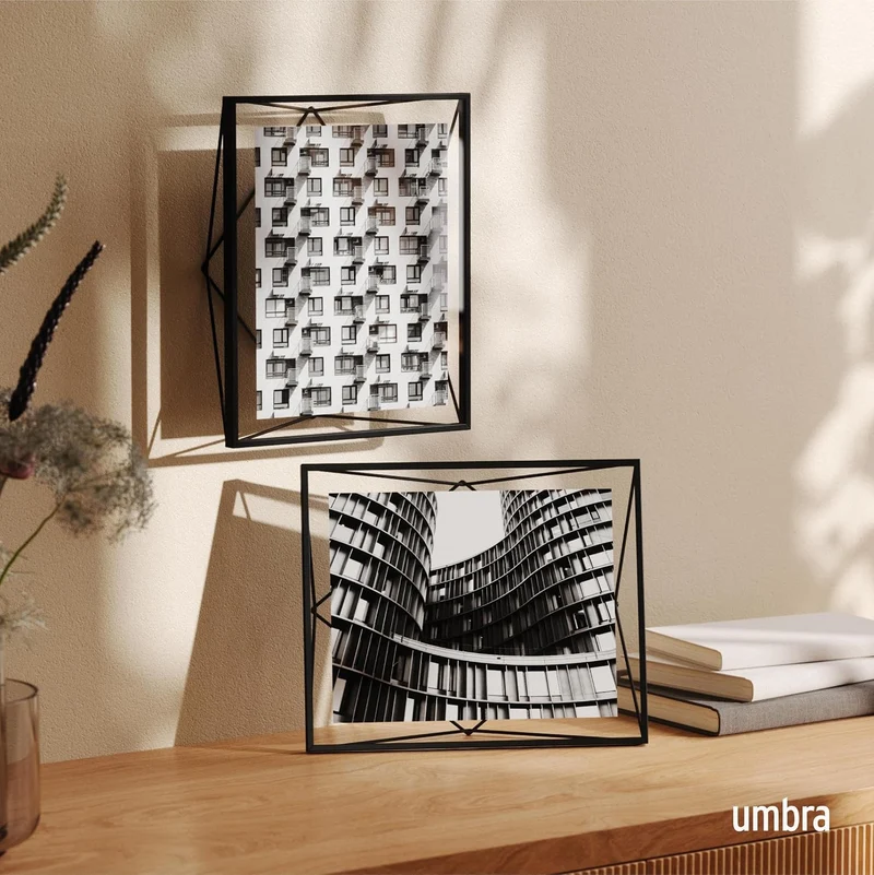 Umbra Prisma 20.3x25.4 cm Bilderrahmen - Wand- und Tisch Fotorahmen für Bilder, Kunstdrucke, Illustr
