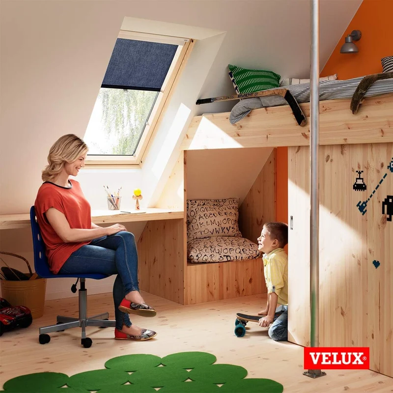 VELUX Original Sichtschutz-Rollo mit Haken (RHL), CK04, C04, CK02, C02, CK01, C01, Beige CK04, C04,