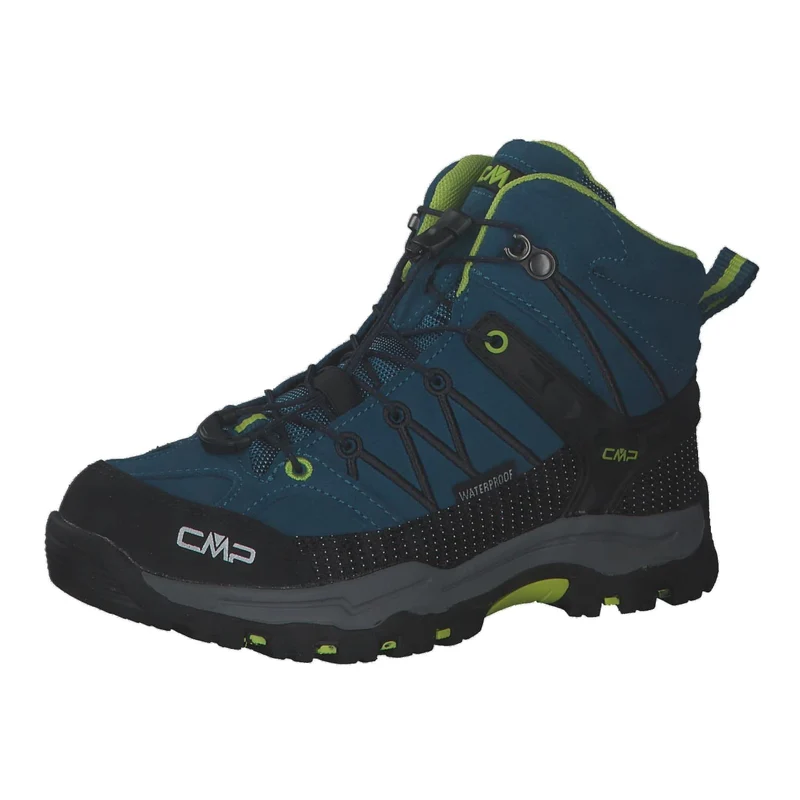 CMP Kids Rigel Mid Trekking Wp Walking Shoe, Deep Lake-Acido, 35 EU