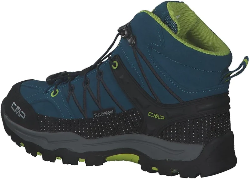 CMP Kids Rigel Mid Trekking Wp Walking Shoe, Deep Lake-Acido, 35 EU