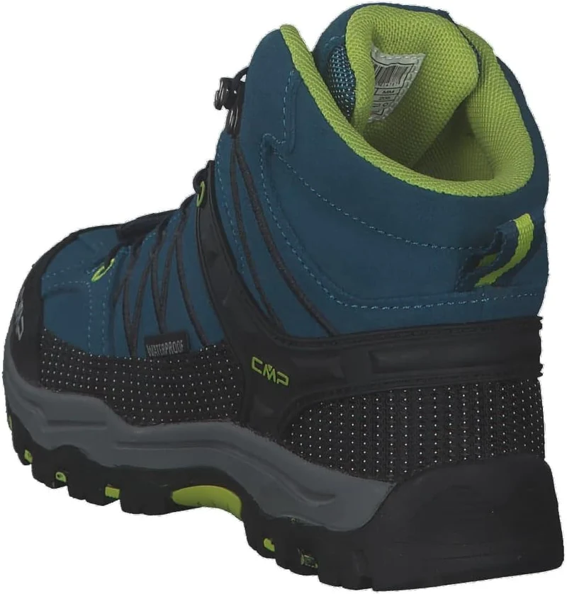 CMP Kids Rigel Mid Trekking Wp Walking Shoe, Deep Lake-Acido, 35 EU
