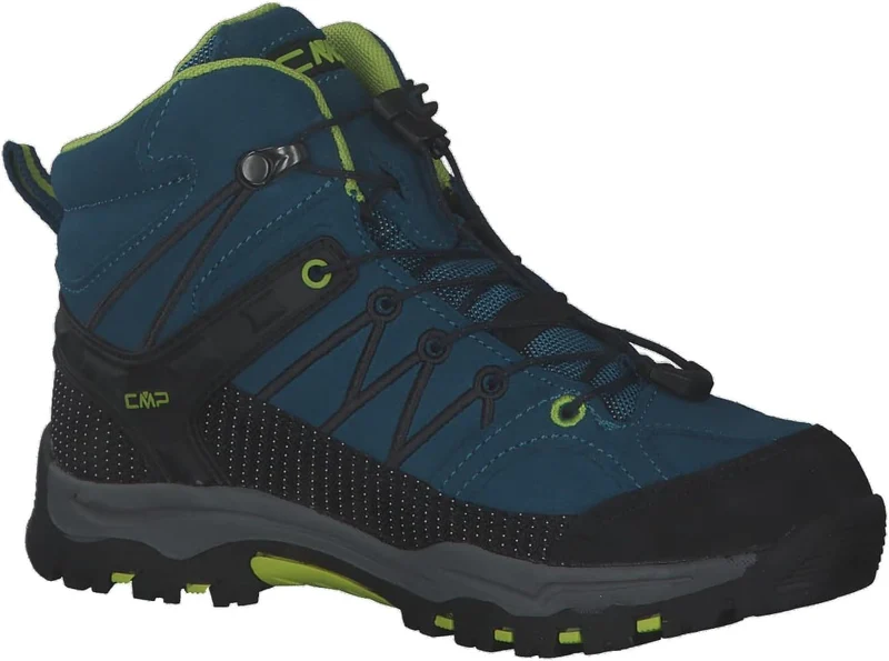 CMP Kids Rigel Mid Trekking Wp Walking Shoe, Deep Lake-Acido, 35 EU
