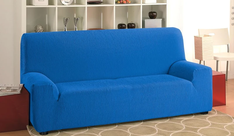 Martina Home Elastischer Sofabezug Modell Emilia 2 Plätze Königsblau (Azul ELÉCTRICO) 2 Sitzer König