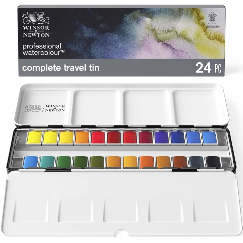 Winsor & Newton 0190553 Professional Aquarellfarbe, lebendige Wasserfarben in Künstlerqualität, hohe
