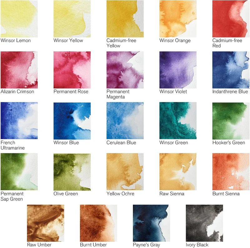 Winsor & Newton 0190553 Professional Aquarellfarbe, lebendige Wasserfarben in Künstlerqualität, hohe