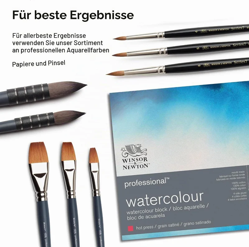 Winsor & Newton 0190553 Professional Aquarellfarbe, lebendige Wasserfarben in Künstlerqualität, hohe