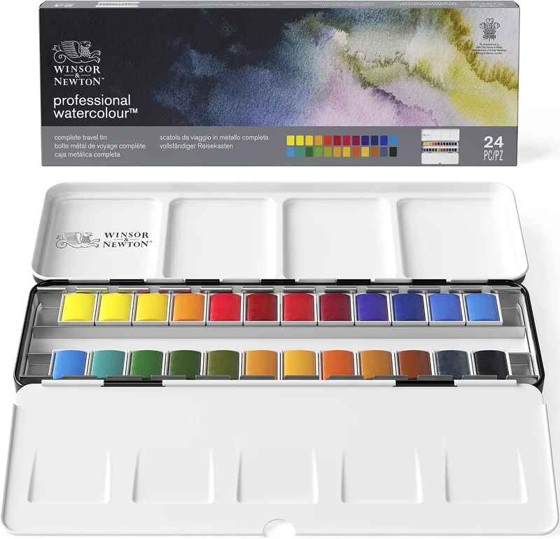 Winsor & Newton 0190553 Professional Aquarellfarbe, lebendige Wasserfarben in Künstlerqualität, hohe