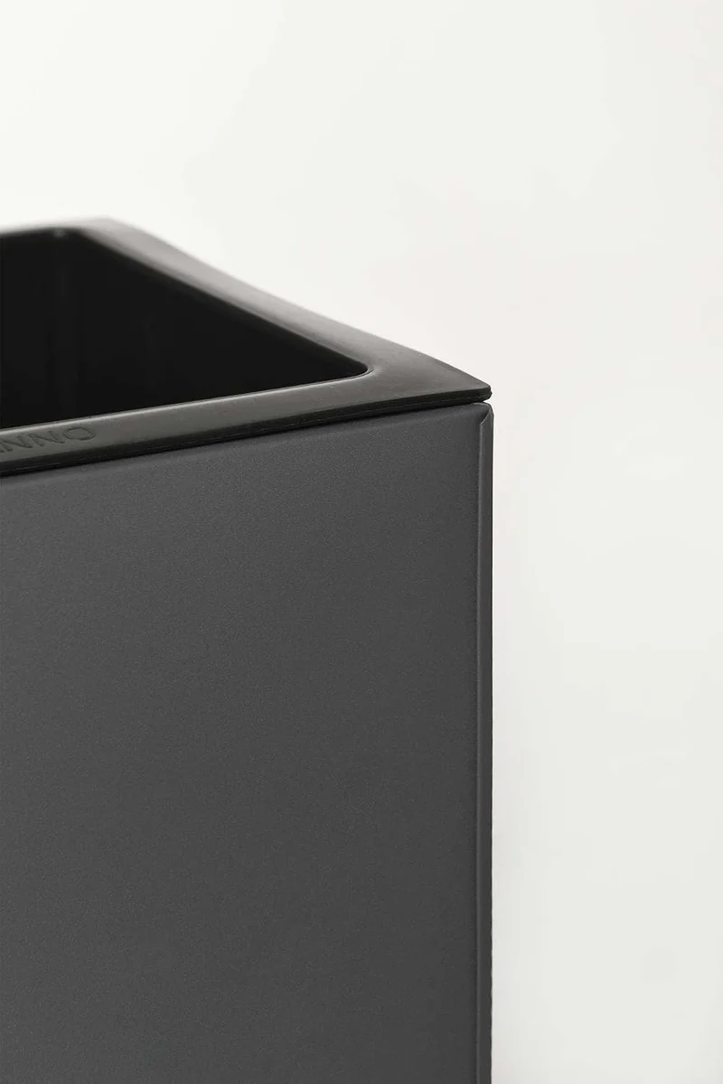 VIVANNO Pflanzkübel Blumenkübel Zink Metall Anthrazit Block 65 mit Einsatz Anthrazit 65x24x24, Anthr