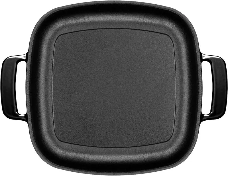 BRA Effektives Eisen Quadratischer Grillrost, hergestellt aus Gusseisen ESM, Metall, grau, 24 cm Qua