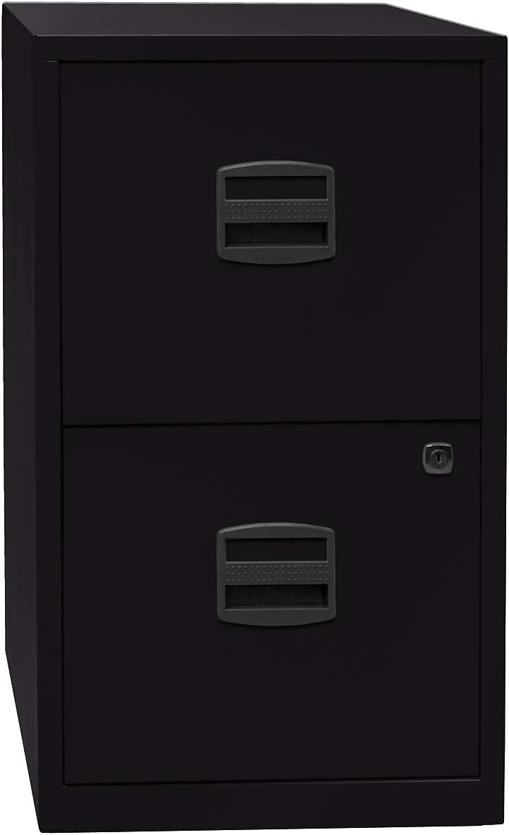 Bisley Home Hängeregistraturschrank PFA, 2 HR-Schubladen, Metall, 645 Lichtgrau, 40 x 41.3 x 67.2 cm