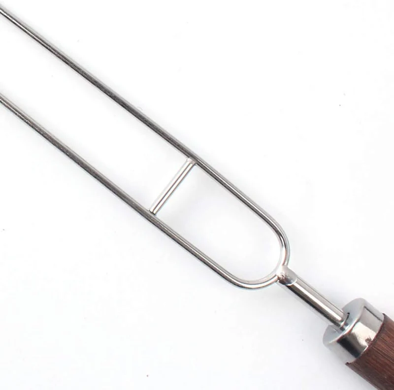 DOITOOL Grillspiesse für Gilling Edelstahl Kabob Spiesse zum Grillen 6 Stück 2 Zinken Grillspiesse B