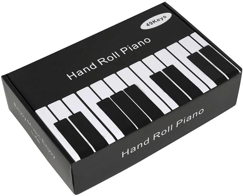 Elektronische Handtastatur, zusammenklappbar, flexibles Klavier, 49 Tasten, Rollup Piano mit USB-Lad