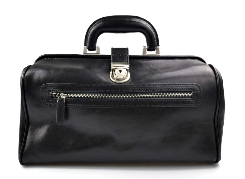 Leder doctor bag arzttasche leder umhängetasche briefträger aktentasche messenger schwarz ledertasch
