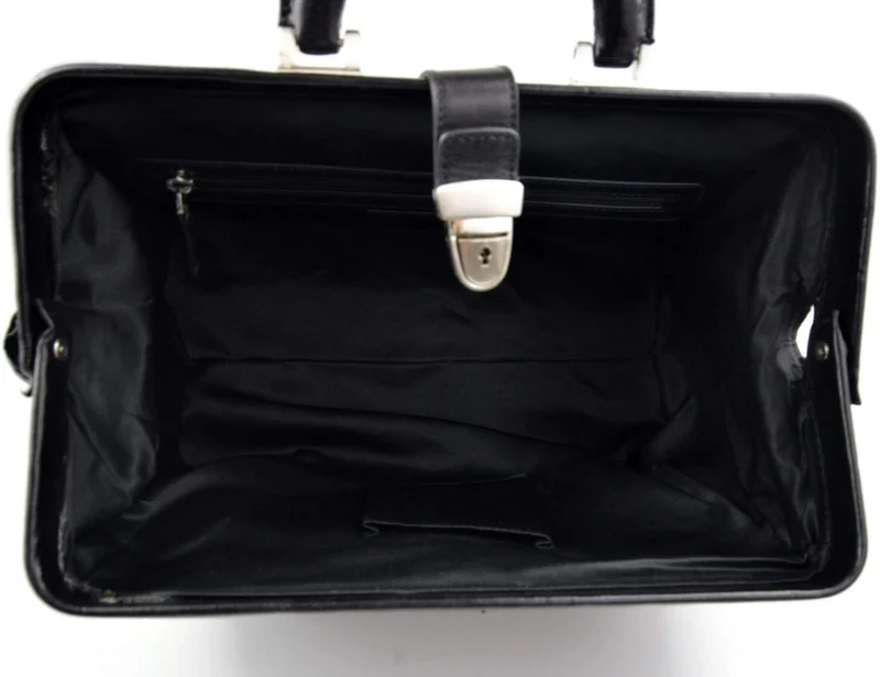 Leder doctor bag arzttasche leder umhängetasche briefträger aktentasche messenger schwarz ledertasch