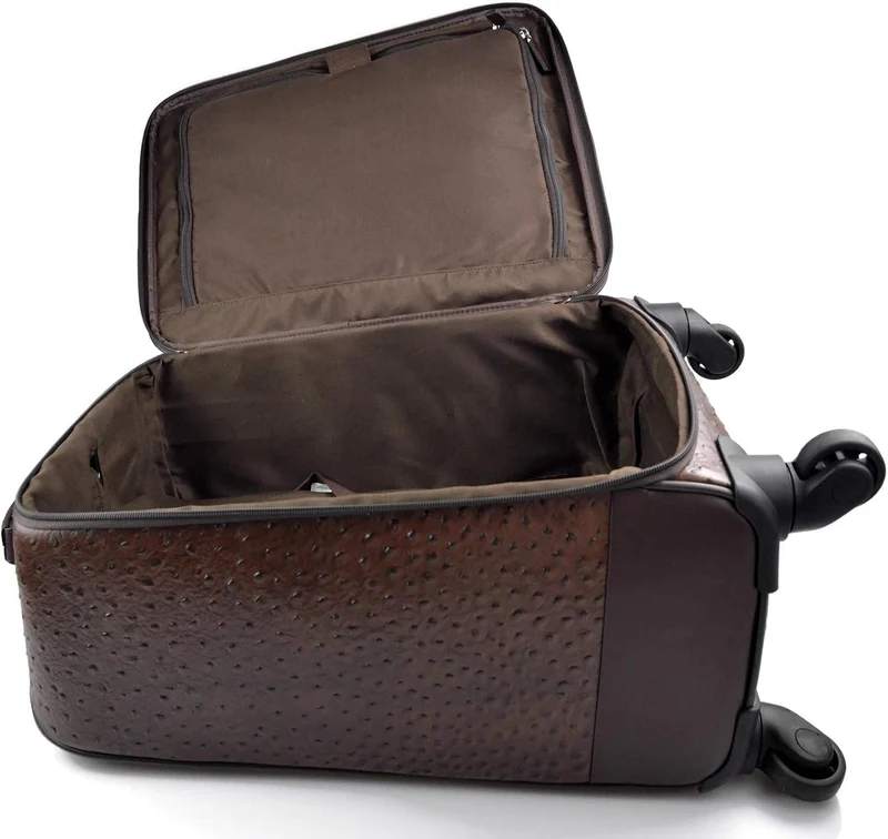 Leder reisekoffer troller kaffee leder reisetasche manner damen mit griff leder tasche reise tasche