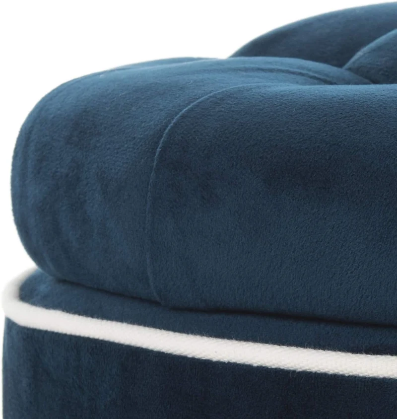 SAFAVIEH Glamourös Gepolstert Clubsessel, Marineblau, Blau