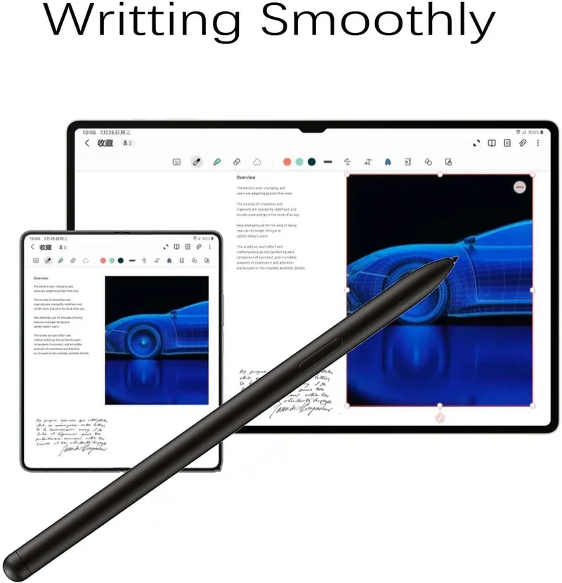 Galaxy Tab S9 Ultra S Pen Ersatz (mit Bluetooth) für Samsung Galaxy Tab S9/S9 Plus/S9 Ultra, S9 Ultr