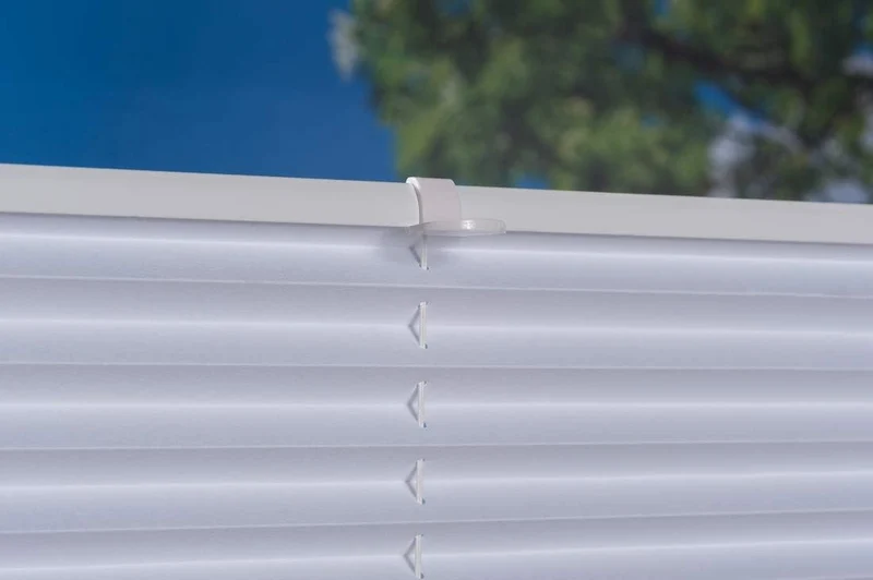 K-home Klemmfix-Plissee Palma Weiss 70 x 210 cm +++Verdunklung+++ 70 x 210 cm Weiss, 70 x 210 cm Wei