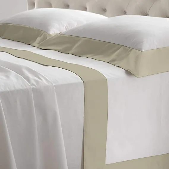 Lisola Bettwäsche-Set für Doppelbett, Baumwolle und Satin, 1 Bettlaken 250 x 290 cm + 1 Spannbettlak