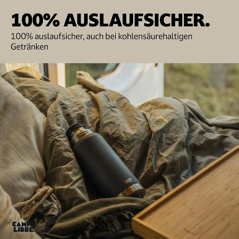 Campo Libre. Jaco® I Thermoskanne 1l & 750ml I Thermos mit Becher I Unsere Thermosflasche hält mind.