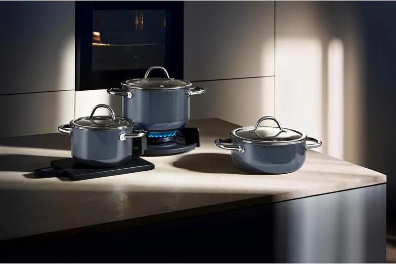WMF Fusiontec Inspire Stielkasserolle, 16 cm ohne Deckel, kleiner Topf 1,3l, Kochtopf klein, Nudelto
