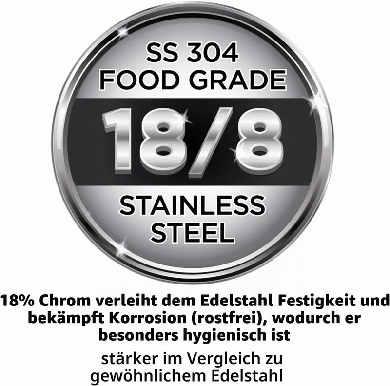 HAWKINS B85 Schnellkochtopf, 8 l, silberfarben, Edelstahl, Silber
