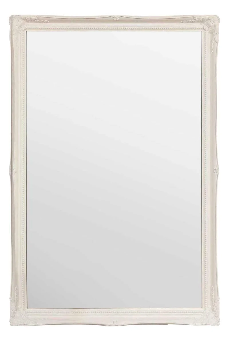 FRAMES BY POST Grosse 5,1 cm weiss Shabby Chic Antik Stil rechteckig Wandspiegel – Gross Grösse: 101