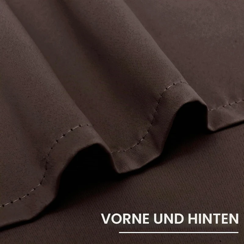 XWZO Blickdichte Vorhänge Verdunklungsvorhänge mit Ösen 2 Stücke Gardienen mit Raffhalter Lichtundur