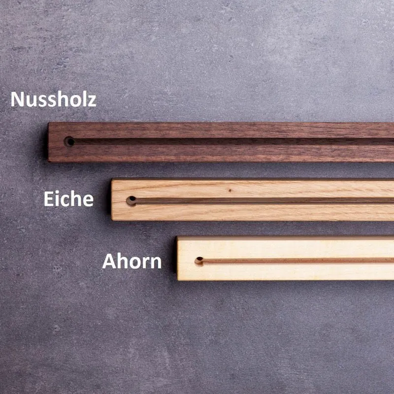 WOODS Schlüsselbrett Holz in 40cm - in Bayern handgefertigt I Schlüsselhalter Ahorn - Moderne Schlüs