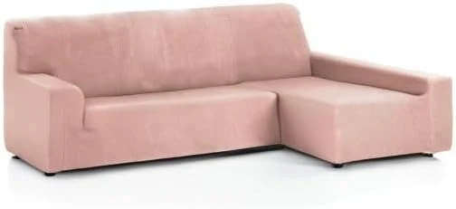 Martina Home - Bezug für Chaise Longue, Modell Túnez, Lachsfarbe, Eckteil rechts langer rechter Arm