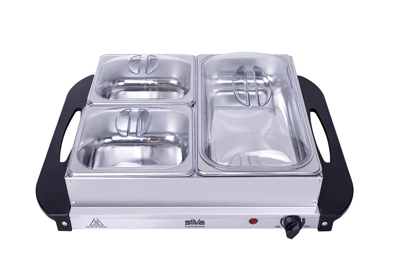 Stay-Hot SH 2.2, 2-in-1 Buffetwärmer & Warmhalteplatte, 200 Watt, Ideale Lösung für Buffets, Partys