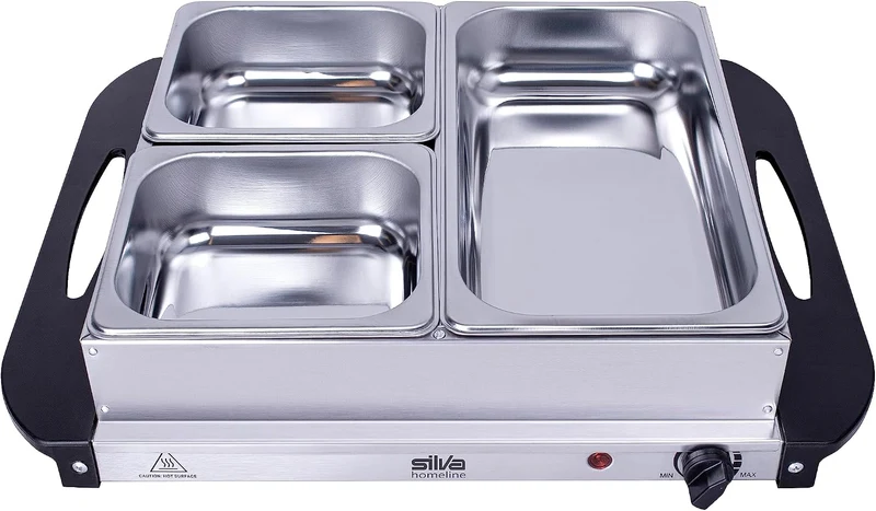 Stay-Hot SH 2.2, 2-in-1 Buffetwärmer & Warmhalteplatte, 200 Watt, Ideale Lösung für Buffets, Partys