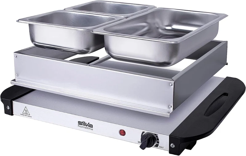 Stay-Hot SH 2.2, 2-in-1 Buffetwärmer & Warmhalteplatte, 200 Watt, Ideale Lösung für Buffets, Partys