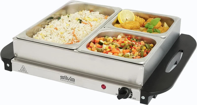 Stay-Hot SH 2.2, 2-in-1 Buffetwärmer & Warmhalteplatte, 200 Watt, Ideale Lösung für Buffets, Partys