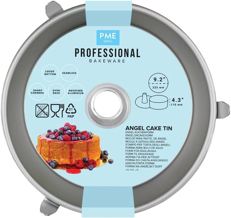 PME ANG094 Engel Kuchenform 9 X 4, eloxiertem Aluminium 9x4 inches, 9x4 inches