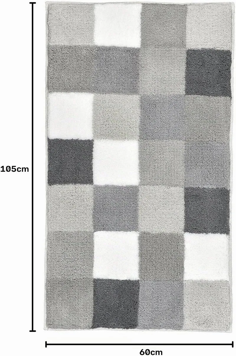 Kleine Wolke Caro Badteppich, Mikrofaser, Flanell, 1 cm cm, 60 x 105 cm Flanell 60 x 105 cm, Flanell