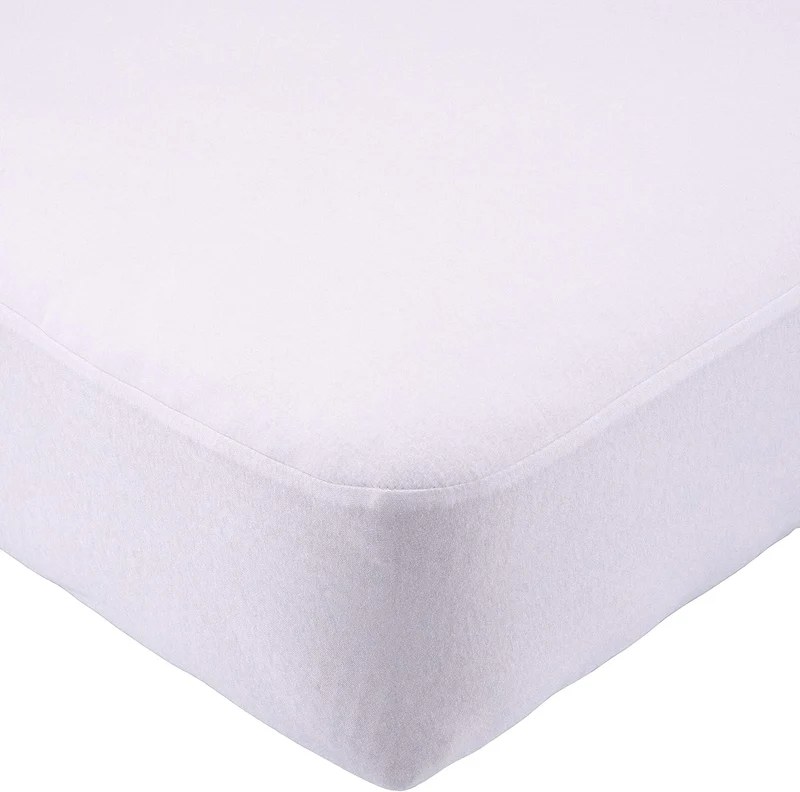 SETEX Kalmuck Spannbetttuch, 100 x 200 cm grosser Matratzenschoner, 100 % Baumwolle, Classic, Weiss,